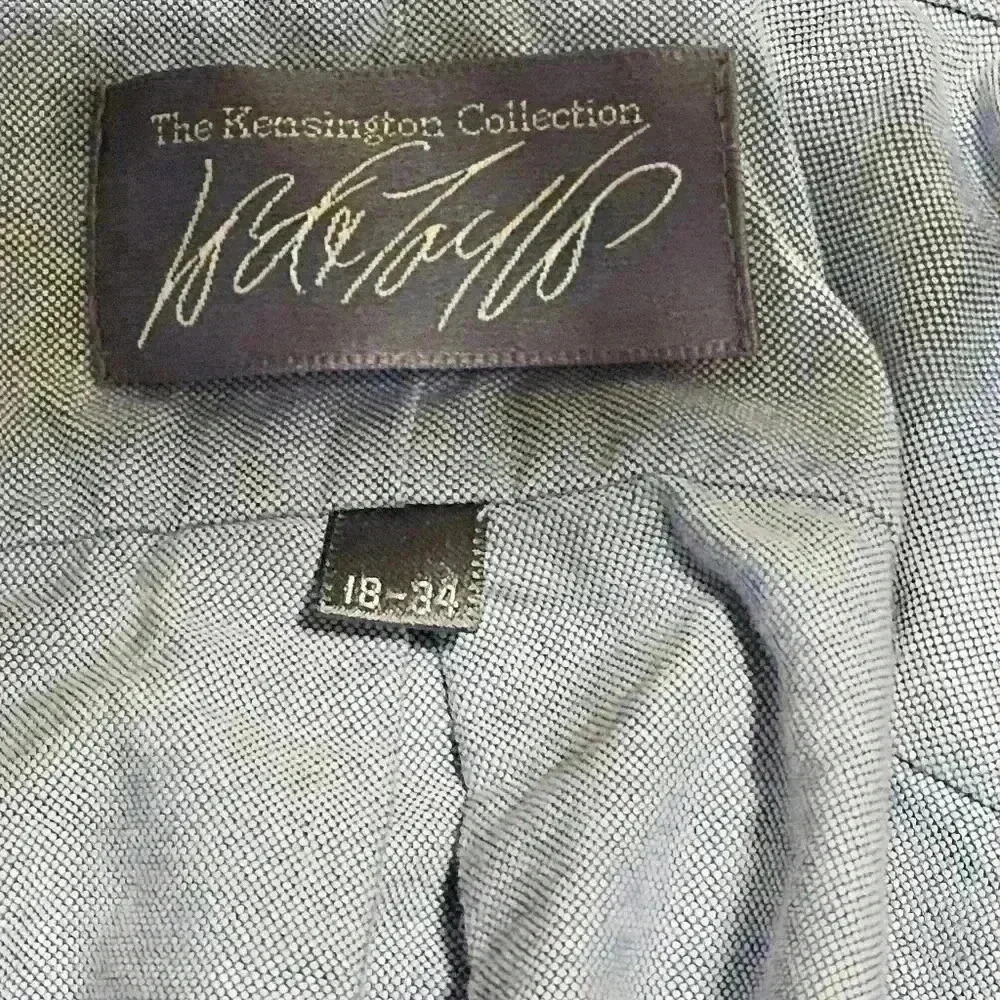 The Kensington Collection, 18-34, light blue two ply oxford, made in the USA - Picture 2 of 8